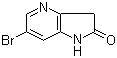 structure of CAS# 1190319-62-0, 6-Bromo-4-aza-2-oxindole;6-Bromo-1,3-dihydropyrrolo[3,2-b]pyridin-2-one