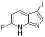 6-Fluoro-3-iodo-1H-pyrrolo[2,3-b]pyridine molecular structure (CAS 1190319-92-6)