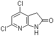 4,6-Dichloro-1,3-dihydro-2H-pyrrolo[2,3-b]pyridin-2-one molecular structure (CAS 1190322-13-4)