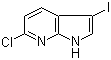 6-Chloro-3-iodo-1H-pyrrolo[2,3-b]pyridine molecular structure (CAS 1190322-78-1)