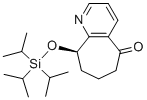 (R)-9-(triisopropylsilyloxy)-6,7,8,9-tetrahydro-5H-cyclohepta[b]pyridin-5-one molecular structure (CAS 1190363-45-1)