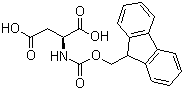 Fmoc-L-天冬氨酸分子结构 (CAS 119062-05-4)