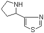 结构式 CAS# 1190702-11-4, 4-(吡咯烷-2-基)噻唑