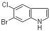structure of CAS# 1191028-50-8, 6-Bromo-5-chloro-1H-indole