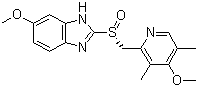 Esomeprazole molecular structure (CAS 119141-88-7)