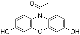 结构式 CAS# 119171-73-2, 10-乙酰基-3,7-二羟基吩噁嗪