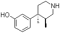 (3R,4R)-3,4-Dimethyl-4-(3-hydroxyphenyl)piperidine molecular structure (CAS 119193-19-0)