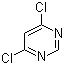 结构式 CAS# 1193-21-1, 4,6-二氯嘧啶