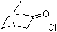 structure of CAS# 1193-65-3, 3-Quinuclidinone hydrochloride;Quinuclidin-3-one hydrochloride; 1-Azabicyclo[2.2.2]octan-3-one hydrochloride