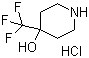 4-(Trifluoromethyl)piperidin-4-ol hydrochloride molecular structure (CAS 1193389-14-8)