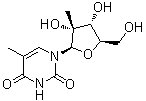 5-Methyl-2'-C-methyluridine molecular structure (CAS 119410-84-3)