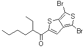 1-(4,6-Dibromothieno[3,4-b]thien-2-yl)-2-ethyl-1-hexanone molecular structure (CAS 1194605-76-9)