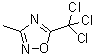 结构式 CAS# 1195-25-1, 3-甲基-5-(三氯甲基)-1,2,4-恶二唑