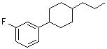 structure of CAS# 119511-09-0, 1-Fluoro-3-(4-propylcyclohexyl)benzene