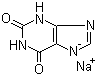 Xanthine sodium salt molecular structure (CAS 1196-43-6)