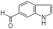 Indole-6-carboxaldehyde molecular structure (CAS 1196-70-9)