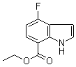 structure of CAS# 1196048-19-7, 4-Fluoro-1H-indole-7-carboxylic acid ethyl ester