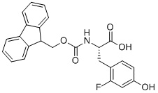 N-Fmoc-2-fluoro-L-tyrosine molecular structure (CAS 1196146-72-1)