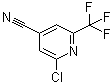 结构式 CAS# 1196155-38-0, 2-氯-6-(三氟甲基)-4-吡啶甲腈