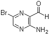 结构式 CAS# 1196156-63-4, 3-氨基-6-溴-2-吡嗪甲醛
