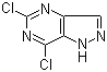 structure of CAS# 1196157-42-2, 5,7-Dichloro-1H-pyrazolo[4,3-d]pyrimidine