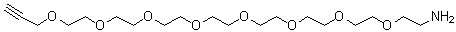 3,6,9,12,15,18,21,24-Octaoxaheptacos-26-yn-1-amine molecular structure (CAS 1196732-52-1)