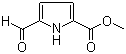 5-醛基吡咯-2-甲酸甲酯分子结构 (CAS 1197-13-3)