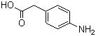 结构式 CAS# 1197-55-3, 对氨基苯乙酸