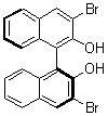 structure of CAS# 119707-74-3, (S)-3,3'-Dibromo-1,1'-binaphthalene-2,2'-diol;(S)-3,3'-Dibromo-1,1'-bi-2-naphthol; (S)-3,3'-Dibromo-BINOL