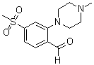2-(4-Methyl-1-piperazinyl)-4-(methylsulfonyl)benzaldehyde molecular structure (CAS 1197193-37-5)