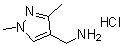 1,3-Dimethyl-1H-pyrazole-4-methanamine hydrochloride (1:1) molecular structure (CAS 1197235-02-1)