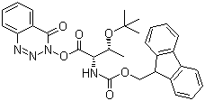 [(1S,2R)-2-(tert-Butoxy)-1-[[(4-oxo-1,2,3-benzotriazin-3(4H)-yl)oxy]carbonyl]propyl]carbamic acid 9H-fluoren-9-ylmethyl ester molecular structure (CAS 119767-84-9)