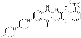 结构式 CAS# 1197953-54-0, Brigatinib