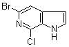 5-Bromo-7-chloro-1H-pyrrolo[2,3-c]pyridine molecular structure (CAS 1198096-48-8)