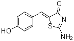 (5Z)-2-Amino-5-[(4-hydroxyphenyl)methylene]-4(5H)-thiazolone molecular structure (CAS 1198097-97-0)