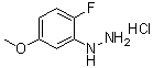 (2-Fluoro-5-methoxyphenyl)hydrazine hydrochloride molecular structure (CAS 1198283-29-2)
