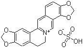 structure of CAS# 1198398-71-8, 6,7-Dihydro-bis[1,3]benzodioxolo[5,6-a:4',5'-g]quinolizinium sulfate
