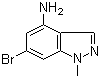6-Bromo-1-methyl-1H-indazol-4-amine molecular structure (CAS 1198438-39-9)
