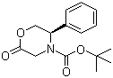 (R)-2-Oxo-5-phenyl-4-morpholinecarboxylic acid tert-butyl ester molecular structure (CAS 119878-90-9)