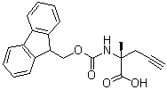 structure of CAS# 1198791-65-9, (2R)-2-[[(9H-Fluoren-9-ylmethoxy)carbonyl]amino]-2-methyl-4-pentynoic acid