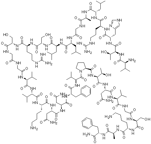 Human calcitonin gene-related peptide(8-37) molecular structure (CAS 119911-68-1)