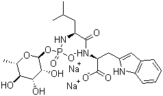 Phosphoramidon disodium salt molecular structure (CAS 119942-99-3)