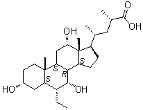 6alpha-Ethyl-23(S)-methylcholic acid molecular structure (CAS 1199796-29-6)