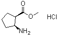 structure of CAS# 119993-55-4, cis-2-Aminocyclopentanecarboxylic acid methyl ester hydrochloride