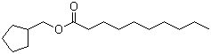 Cyclopentylmethyl decanoate molecular structure (CAS 120-19-4)