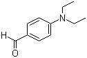 结构式 CAS# 120-21-8, N,N-二乙基-4-氨基苯甲醛; 对二乙氨基苯甲醛