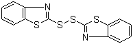 结构式 CAS# 120-78-5, 二硫化二苯并噻唑; 橡胶促进剂 DM