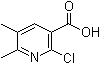 2-Chloro-5,6-dimethylnicotinic acid molecular structure (CAS 120003-75-0)