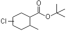 structure of CAS# 12002-53-8, Capilure;Polycore; Trimedlure; 4(or 5)-Chloro-2-methyl-cyclohexanecarboxylic acid tert-butyl ester