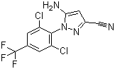 5-Amino-3-cyano-1-(2,6-dichloro-4-trifluoromethylphenyl)pyrazole molecular structure (CAS 120068-79-3)